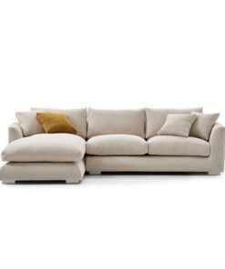 Feathers Sectional Couch Chaise Lounge 88–170 Inches
